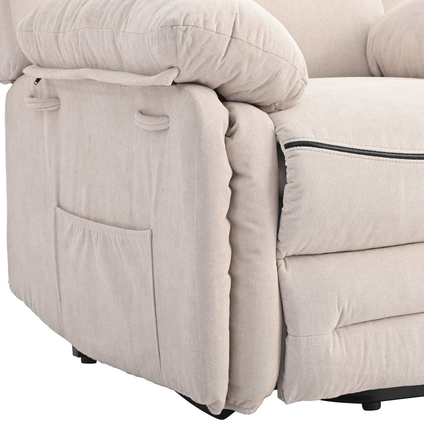 1st Choice Furniture Direct Power Motion Recliner 1st Choice Power Recliner Lift Chair for Living Room in Beige Finish