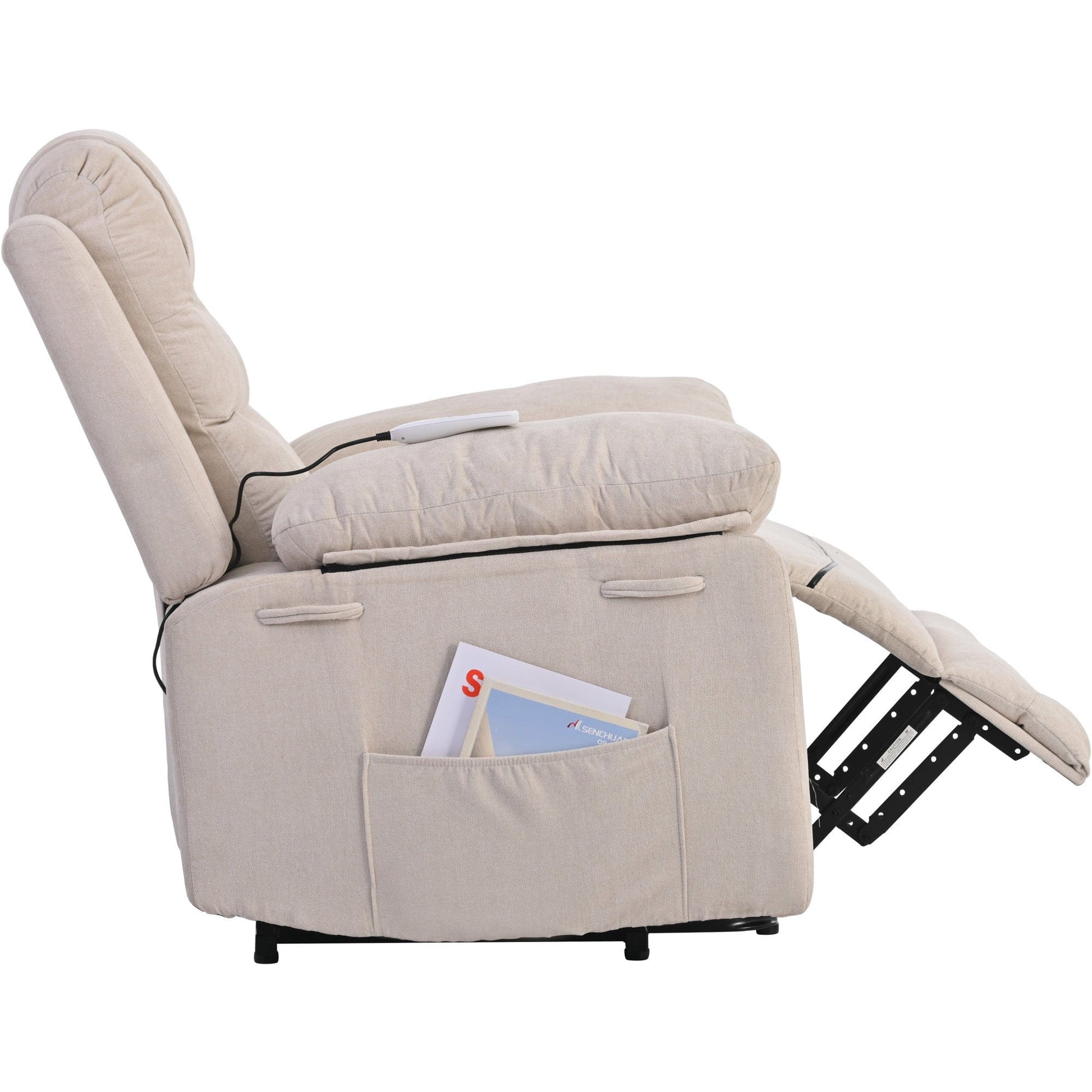 1st Choice Furniture Direct Power Motion Recliner 1st Choice Power Recliner Lift Chair for Living Room in Beige Finish