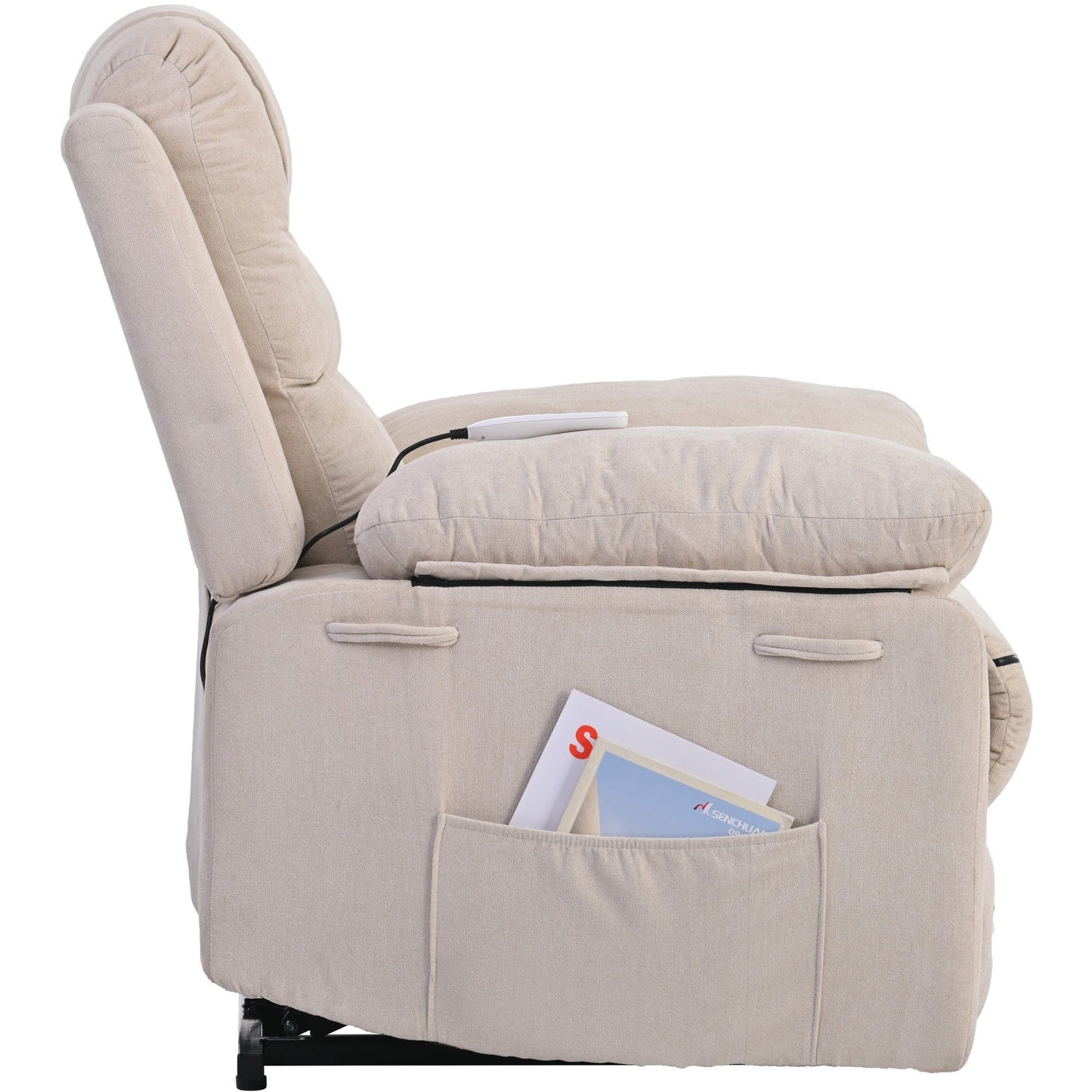 1st Choice Furniture Direct Power Motion Recliner 1st Choice Power Recliner Lift Chair for Living Room in Beige Finish