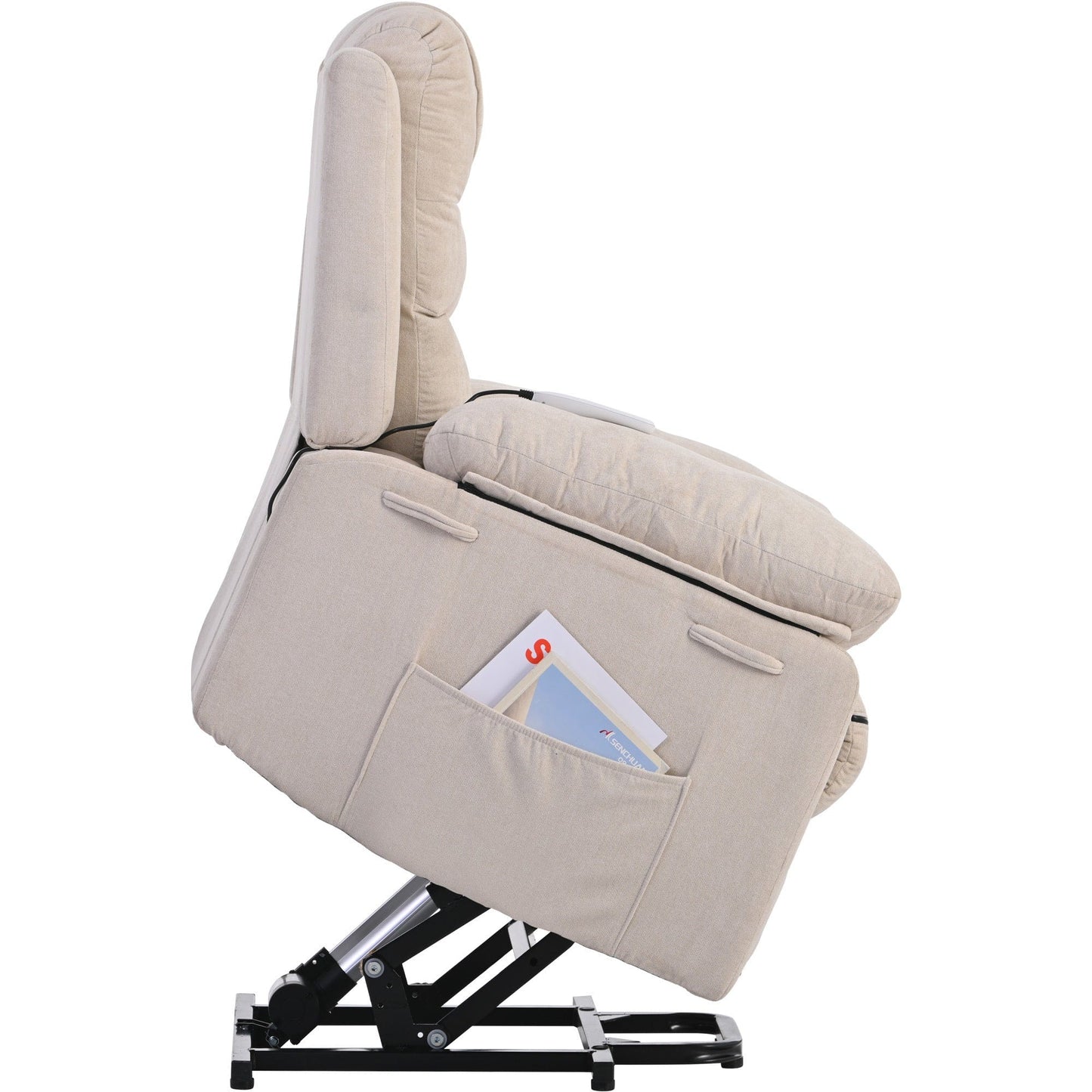 1st Choice Furniture Direct Power Motion Recliner 1st Choice Power Recliner Lift Chair for Living Room in Beige Finish