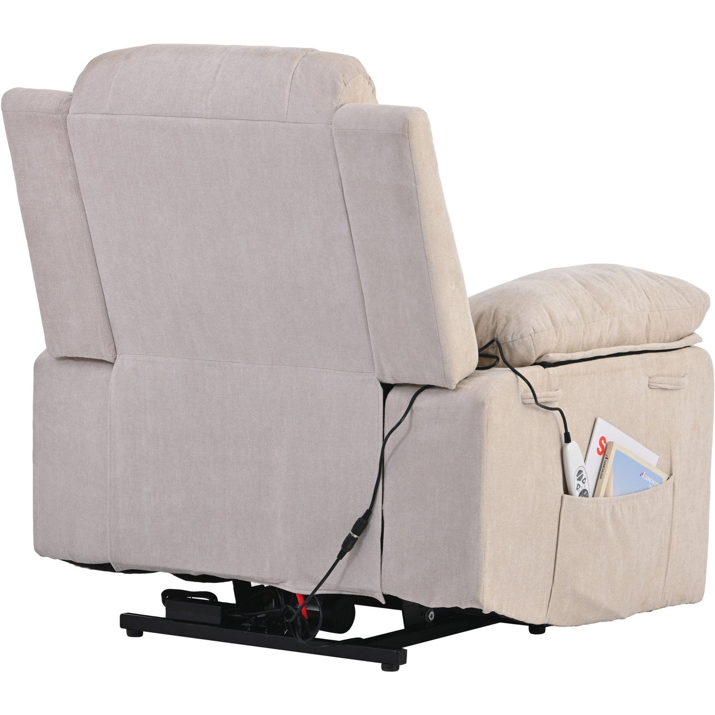 1st Choice Furniture Direct Power Motion Recliner 1st Choice Power Recliner Lift Chair for Living Room in Beige Finish