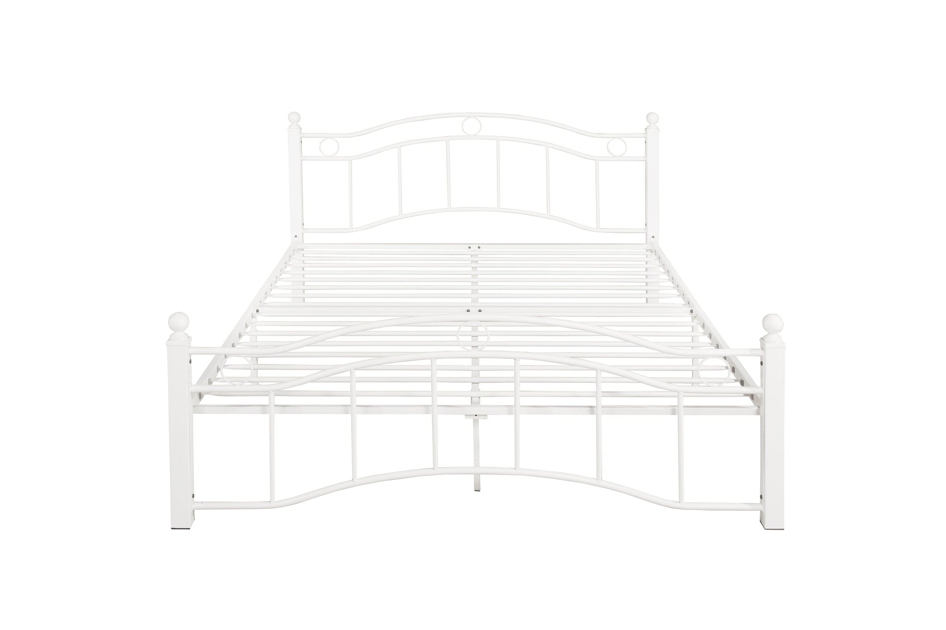 1st Choice Furniture Direct Queen Bed 1st Choice Stylish White Metal Bed Frame for Queen Size Mattress