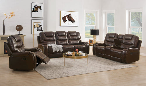 1st Choice Furniture Direct Recliner Chair 1st Choice Braylon Recliner with Motion in Brown Finish