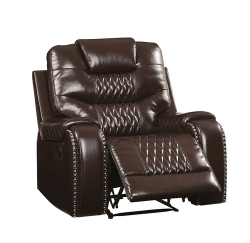 1st Choice Furniture Direct Recliner Chair 1st Choice Braylon Recliner with Motion in Brown Finish