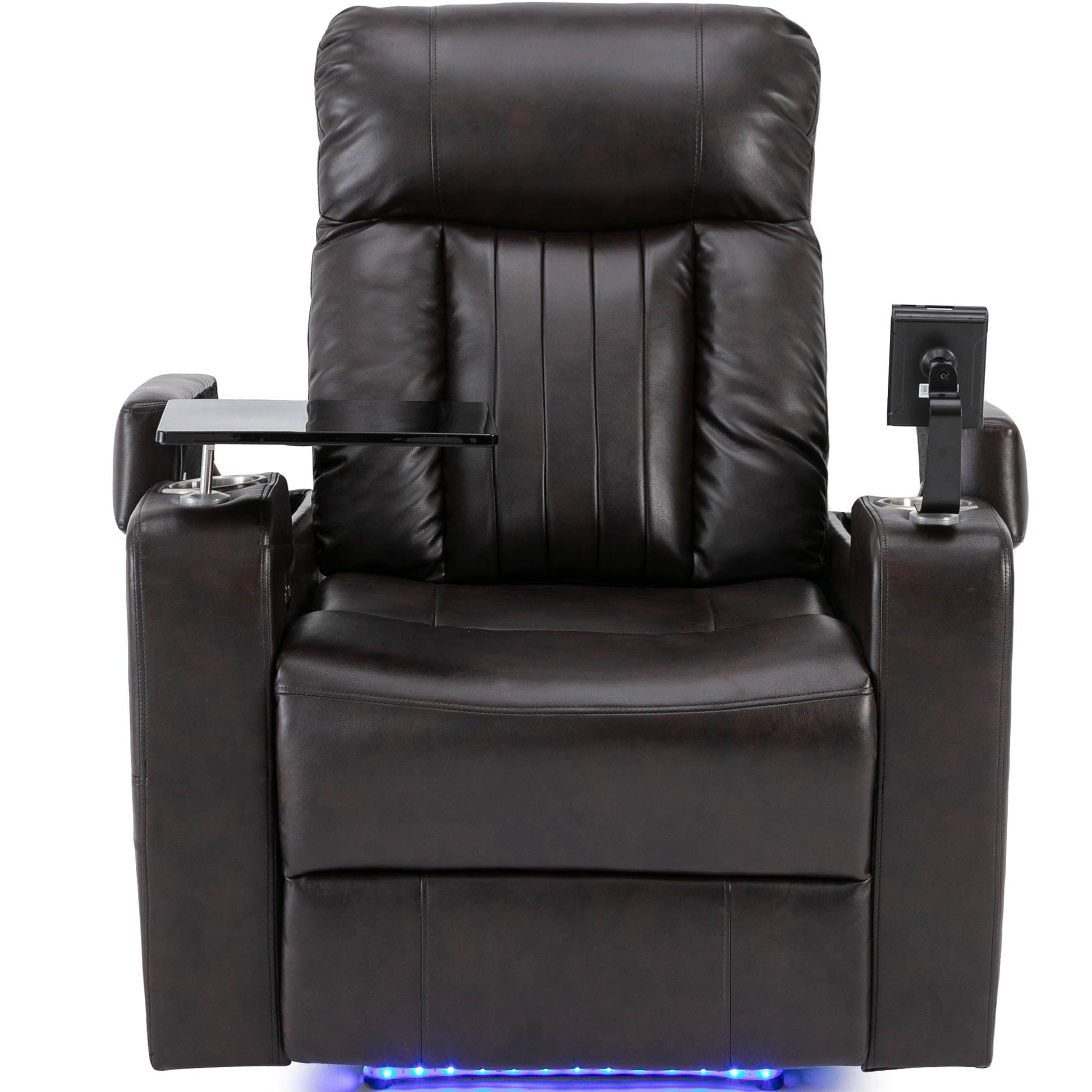 1st Choice Furniture Direct Recliner Chair 1st Choice Brown Power Motion Recliner with USB Port & Hidden Storage