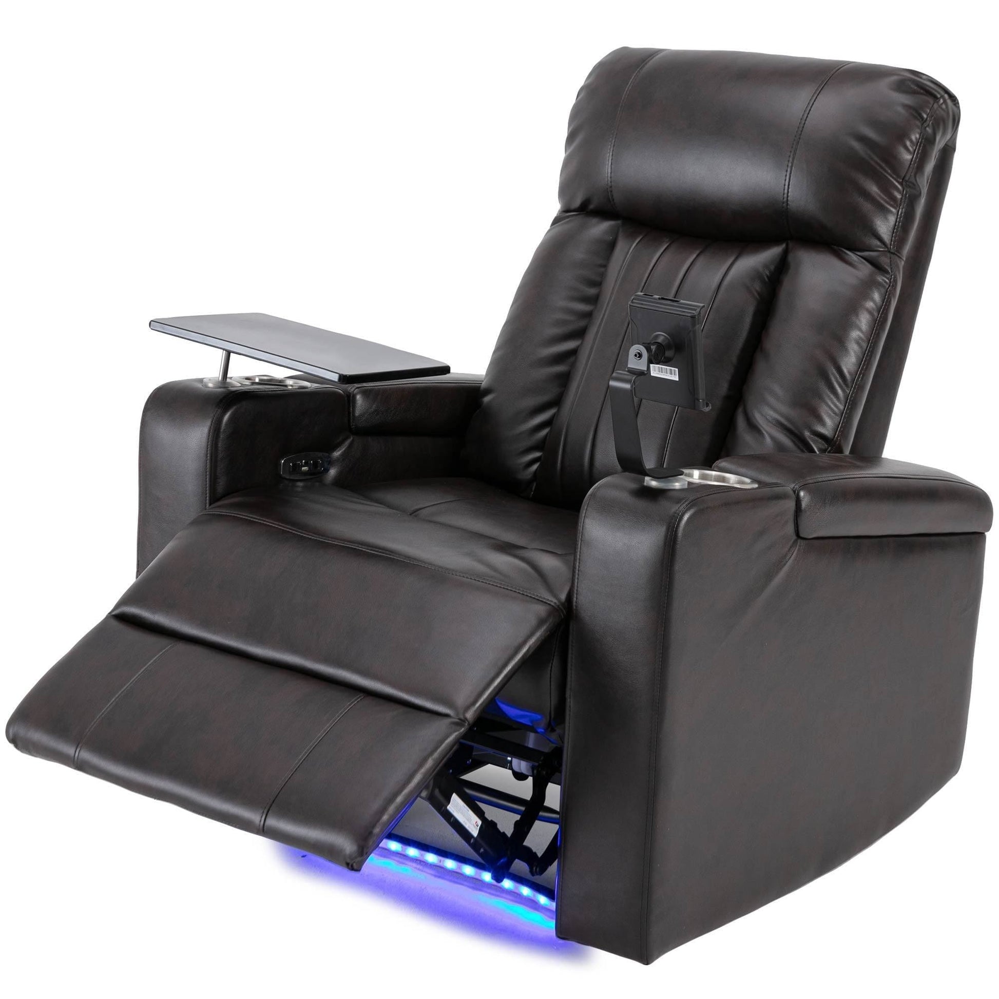 1st Choice Furniture Direct Recliner Chair 1st Choice Brown Power Motion Recliner with USB Port & Hidden Storage