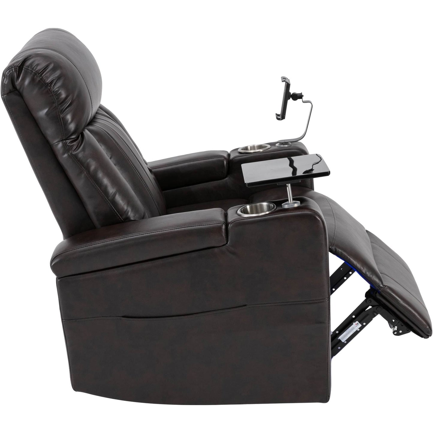 1st Choice Furniture Direct Recliner Chair 1st Choice Brown Power Motion Recliner with USB Port & Hidden Storage