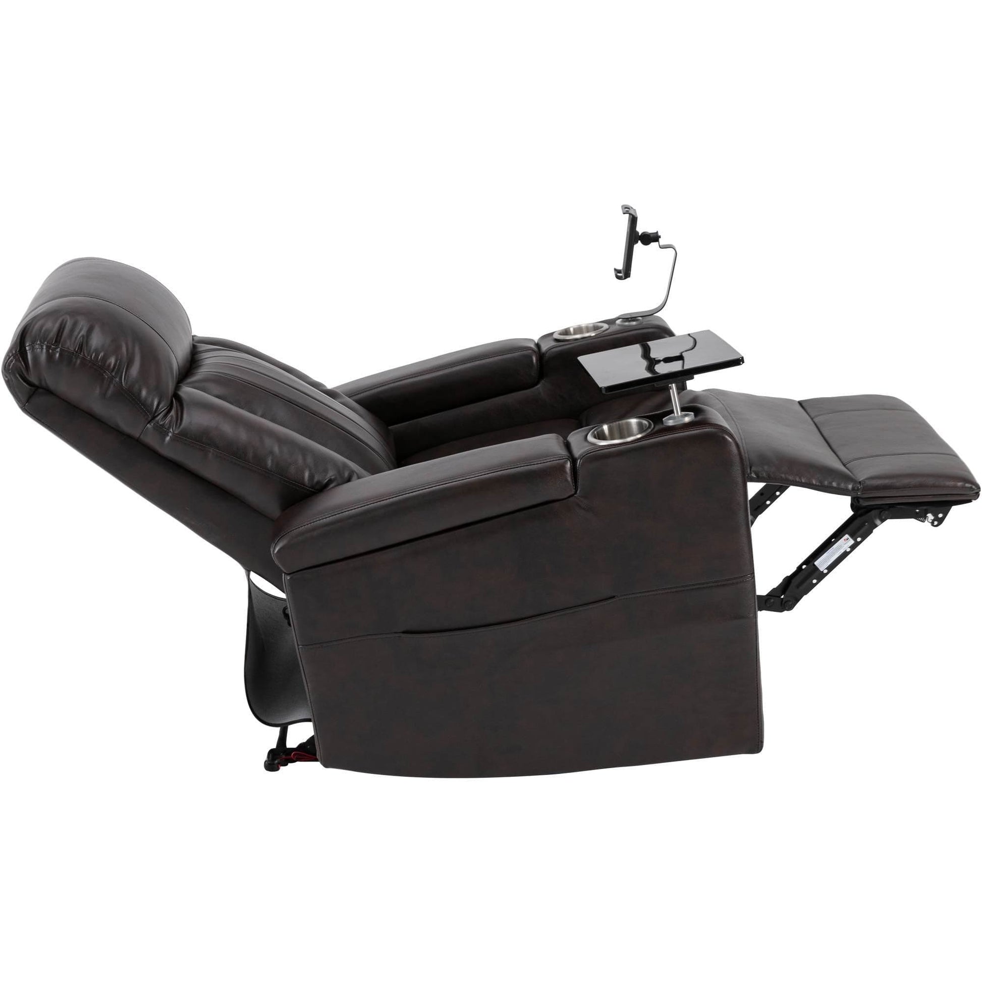 1st Choice Furniture Direct Recliner Chair 1st Choice Brown Power Motion Recliner with USB Port & Hidden Storage
