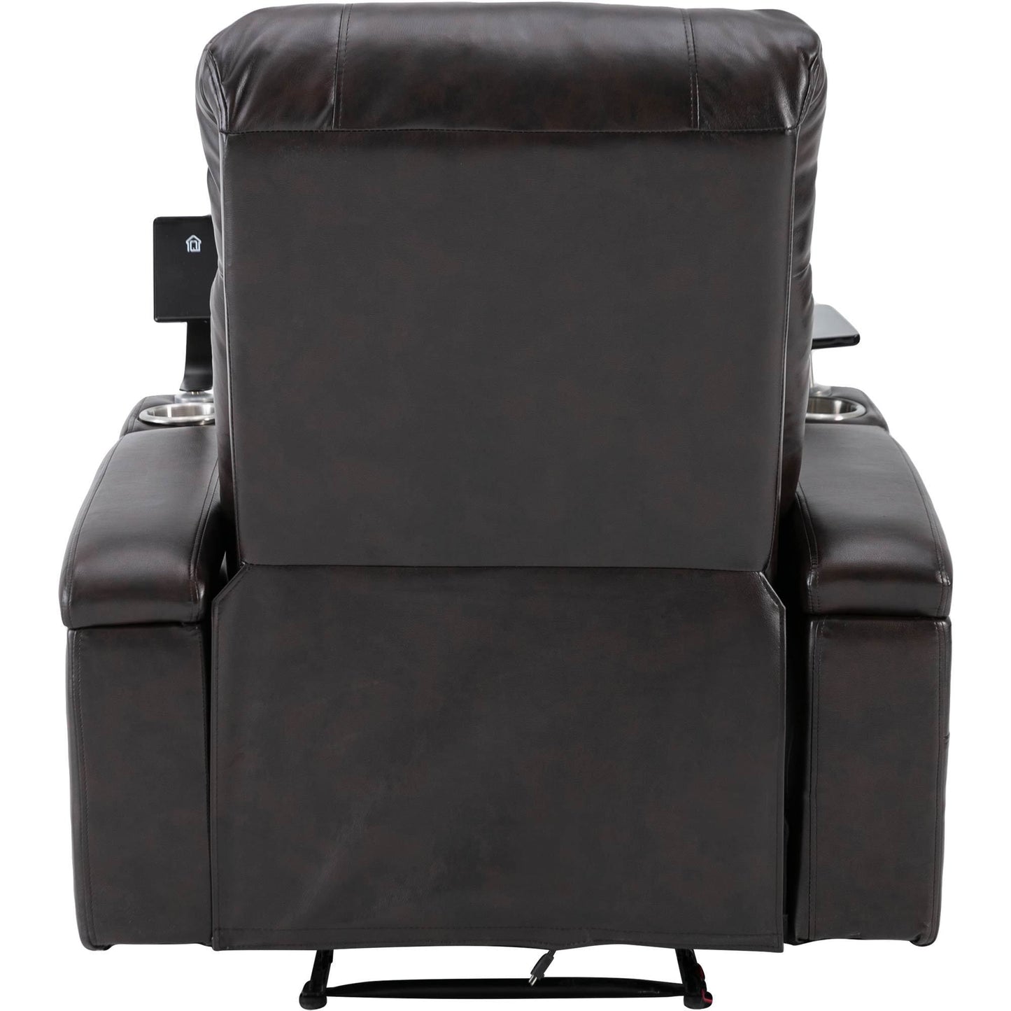 1st Choice Furniture Direct Recliner Chair 1st Choice Brown Power Motion Recliner with USB Port & Hidden Storage