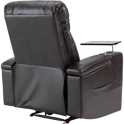 1st Choice Furniture Direct Recliner Chair 1st Choice Brown Power Motion Recliner with USB Port & Hidden Storage