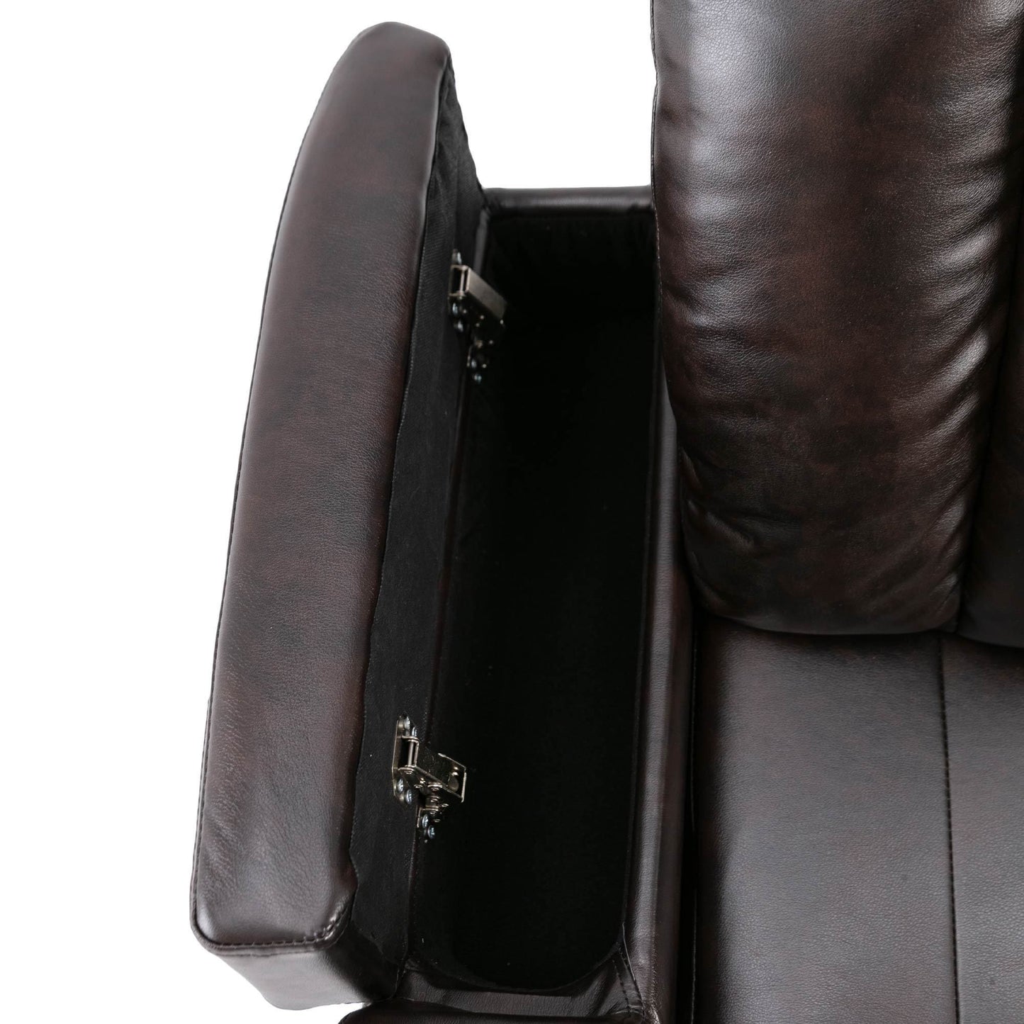1st Choice Furniture Direct Recliner Chair 1st Choice Brown Power Motion Recliner with USB Port & Hidden Storage