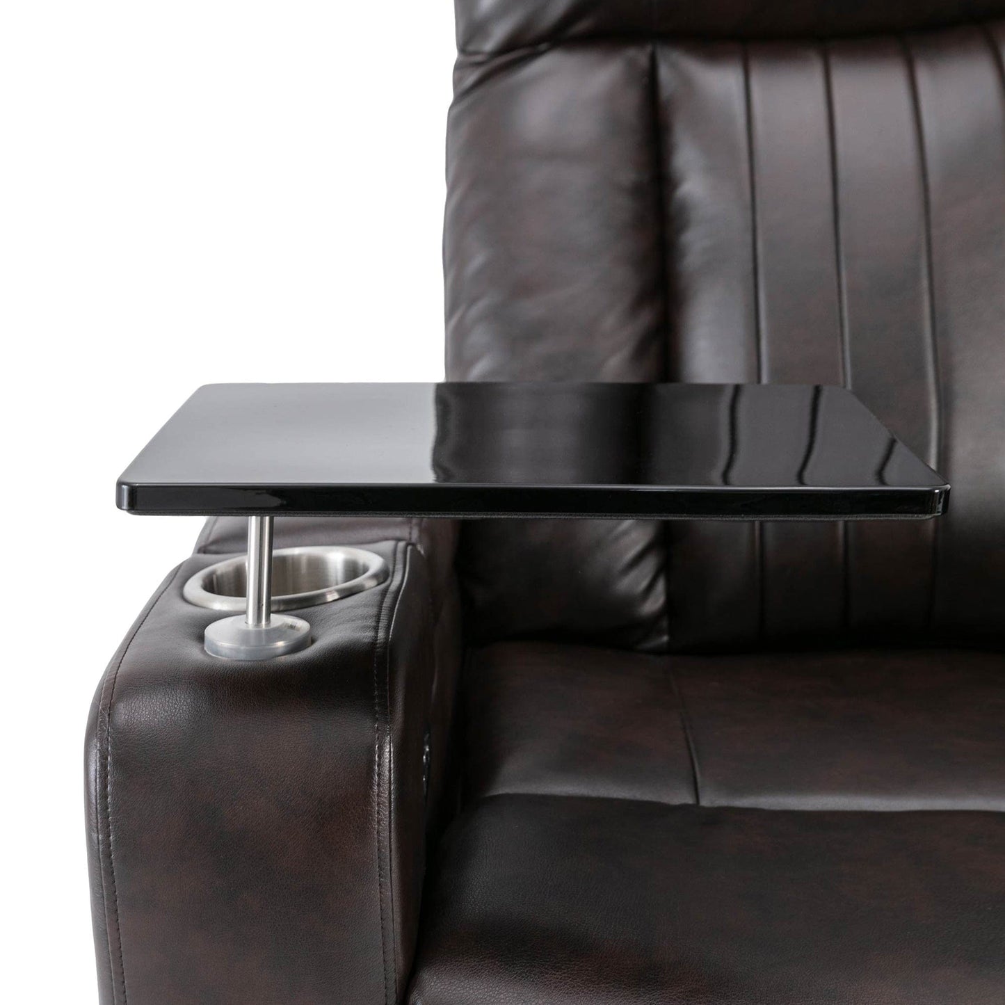 1st Choice Furniture Direct Recliner Chair 1st Choice Brown Power Motion Recliner with USB Port & Hidden Storage