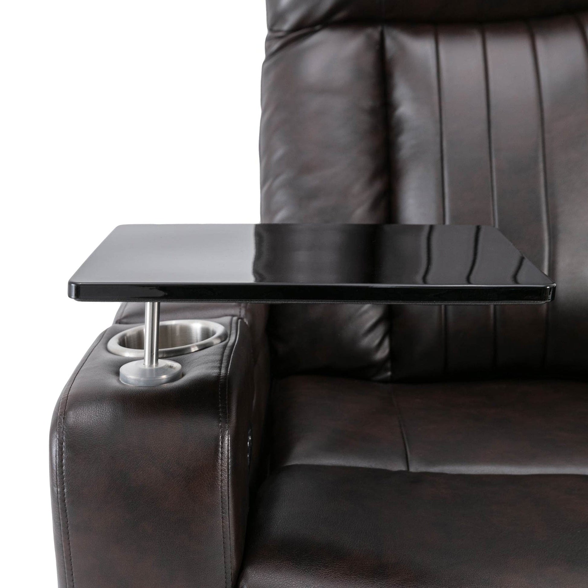 1st Choice Furniture Direct Recliner Chair 1st Choice Brown Power Motion Recliner with USB Port & Hidden Storage