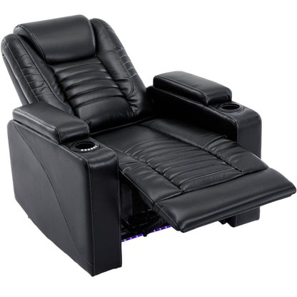 1st Choice Furniture Direct Recliner Chair 1st Choice Home Theater Seating with Power Motion/ Adjustable Headrest