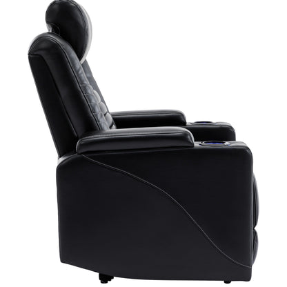 1st Choice Furniture Direct Recliner Chair 1st Choice Home Theater Seating with Power Motion/ Adjustable Headrest