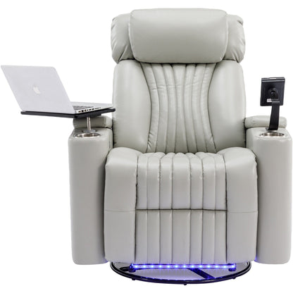 1st Choice Furniture Direct Recliner Chair 1st Choice Modern LED Power Recliner with Storage and Phone Holder