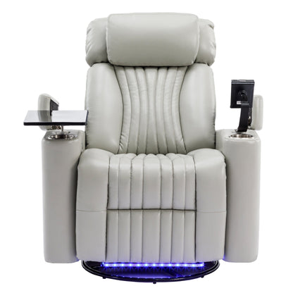 1st Choice Furniture Direct Recliner Chair 1st Choice Modern LED Power Recliner with Storage and Phone Holder