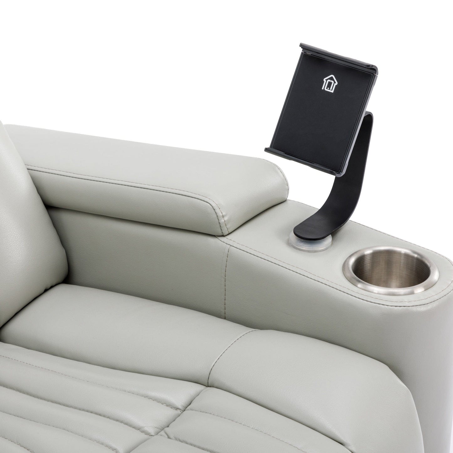 1st Choice Furniture Direct Recliner Chair 1st Choice Modern LED Power Recliner with Storage and Phone Holder