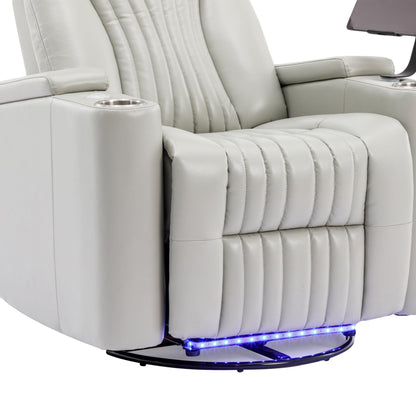 1st Choice Furniture Direct Recliner Chair 1st Choice Modern LED Power Recliner with Storage and Phone Holder