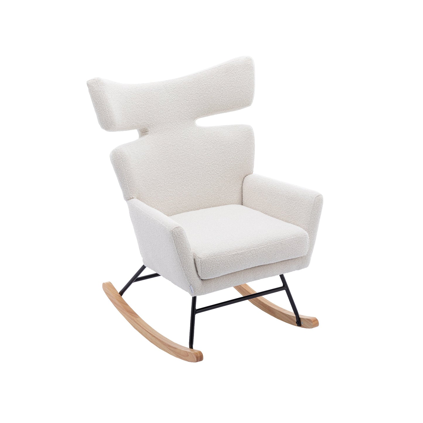1st Choice Furniture Direct Rocking Chair 1st Choice Modern Ergonomic Fabric Rocking Chair for Living Room