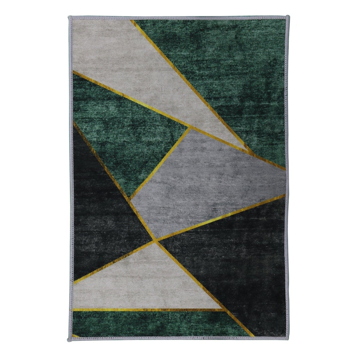 1st Choice Furniture Direct Rug 1st Choice Contemporary Geometric Accent Rug 5x7.5ft, Light Grey/Green