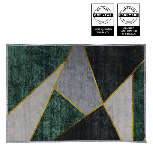 1st Choice Furniture Direct Rug 1st Choice Contemporary Geometric Accent Rug 5x7.5ft, Light Grey/Green