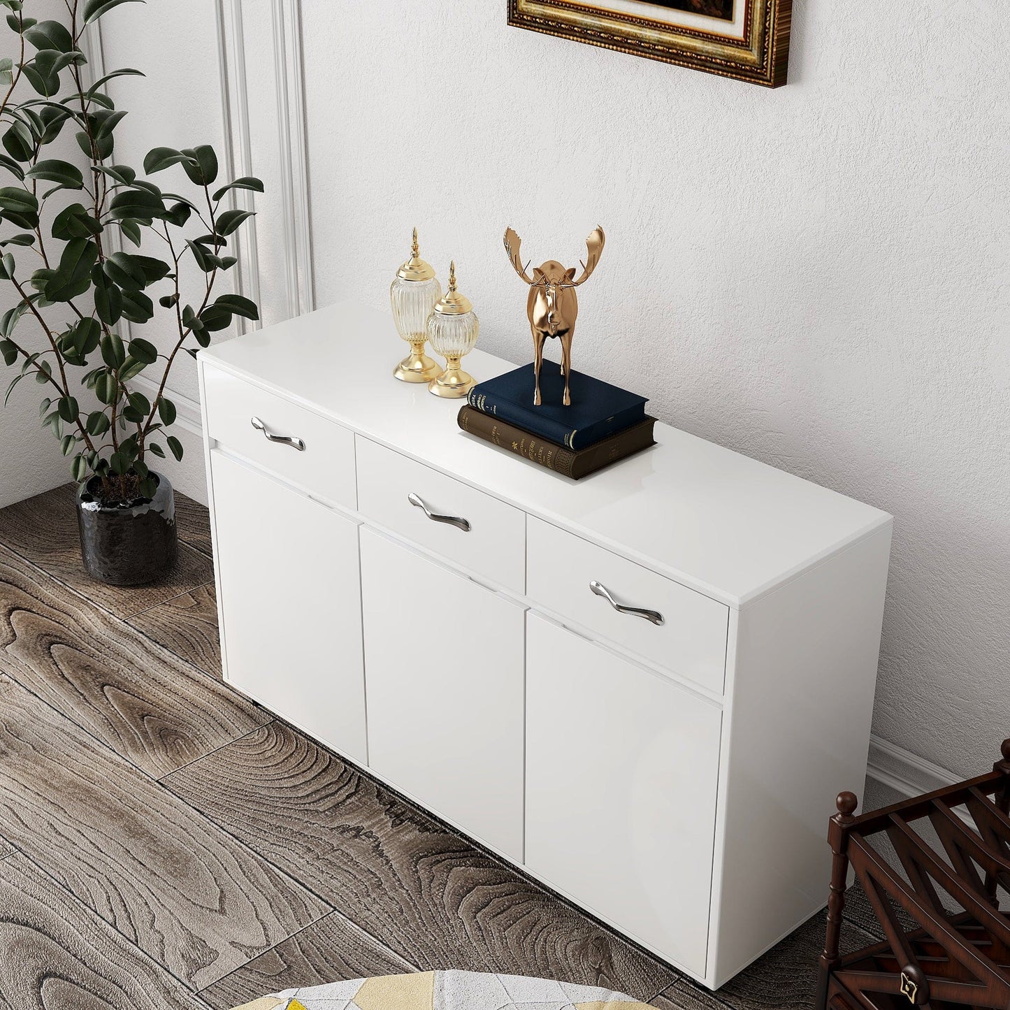 1st Choice Furniture Direct Side Table 1st Choice White Side Table with 3 Doors