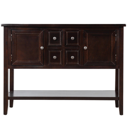 1st Choice Furniture Direct Sideboard 1st Choice Espresso Buffet Sideboard with Bottom Shelf