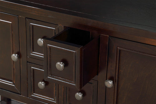 1st Choice Furniture Direct Sideboard 1st Choice Espresso Buffet Sideboard with Bottom Shelf