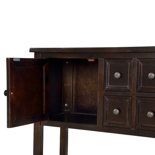 1st Choice Furniture Direct Sideboard 1st Choice Espresso Buffet Sideboard with Bottom Shelf