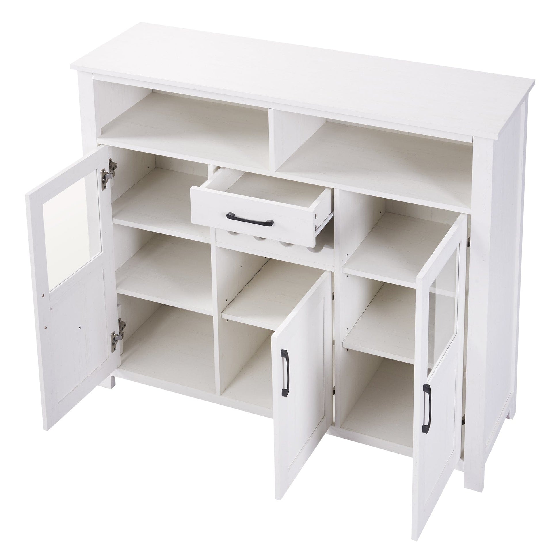 1st Choice Furniture Direct Sideboard 1st Choice Retro Sideboard with Wine Rack and Adjustable Shelves