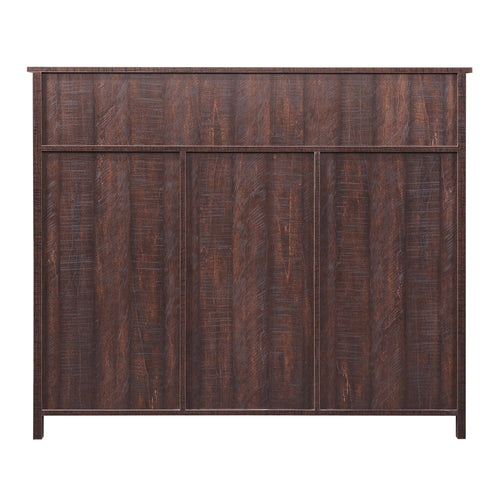 1st Choice Furniture Direct Sideboard 1st Choice Vintage Style Espresso Sideboard with Wine Rack and Drawer