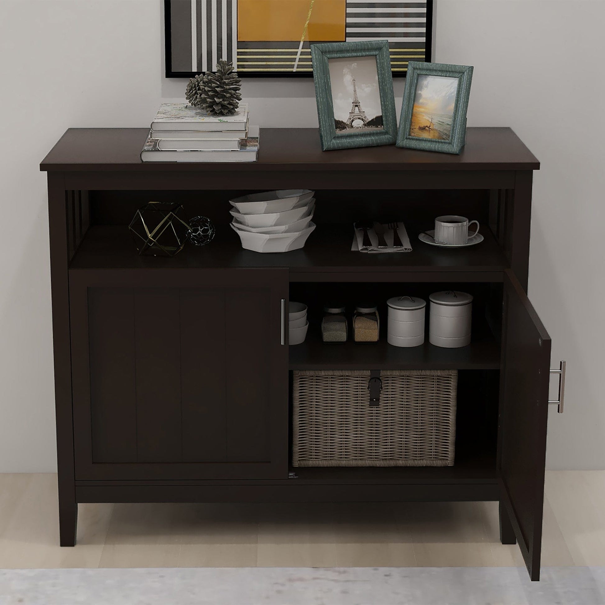 1st Choice Furniture Direct Sideboard Server 1st Choice Brown Kitchen Storage Sideboard And Buffet Server Cabinet