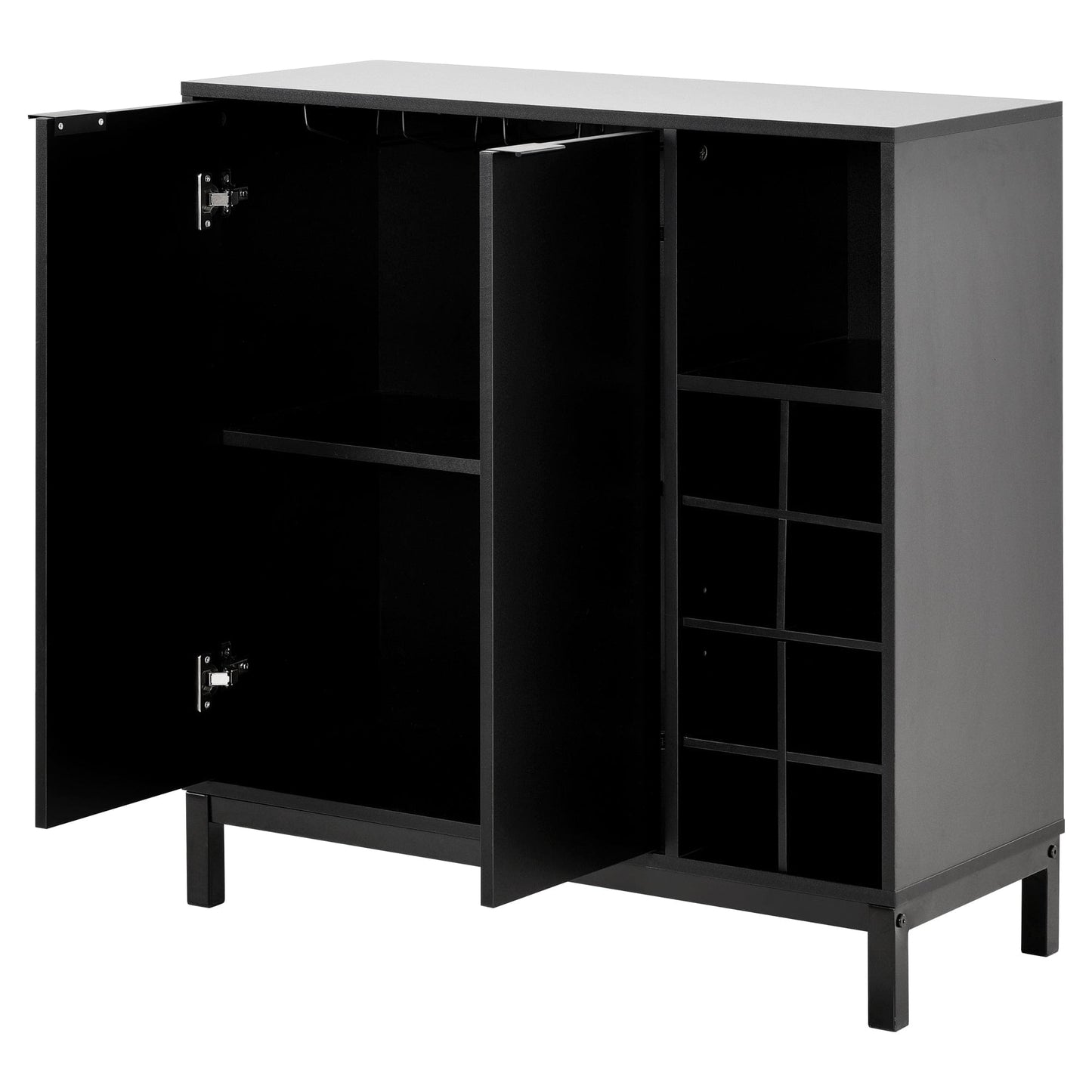 1st Choice Furniture Direct sideboards and Buffets 1st Choice Sideboards & Buffets Cabinet Wine Racks Server in Black