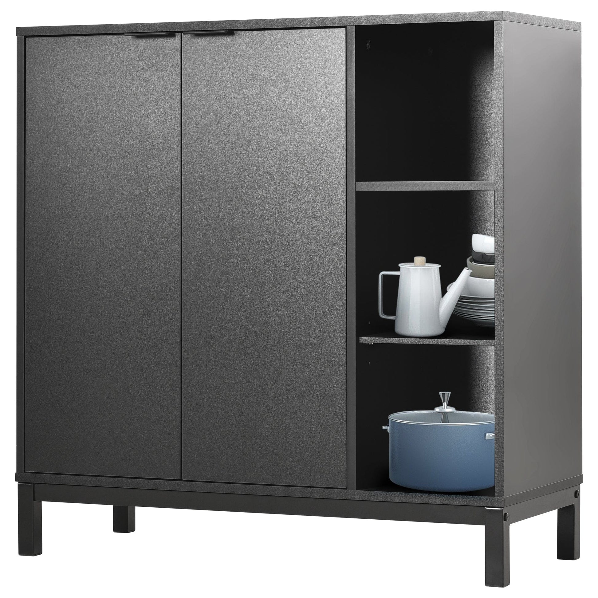 1st Choice Furniture Direct sideboards and Buffets 1st Choice Sideboards & Buffets Cabinet Wine Racks Server in Black