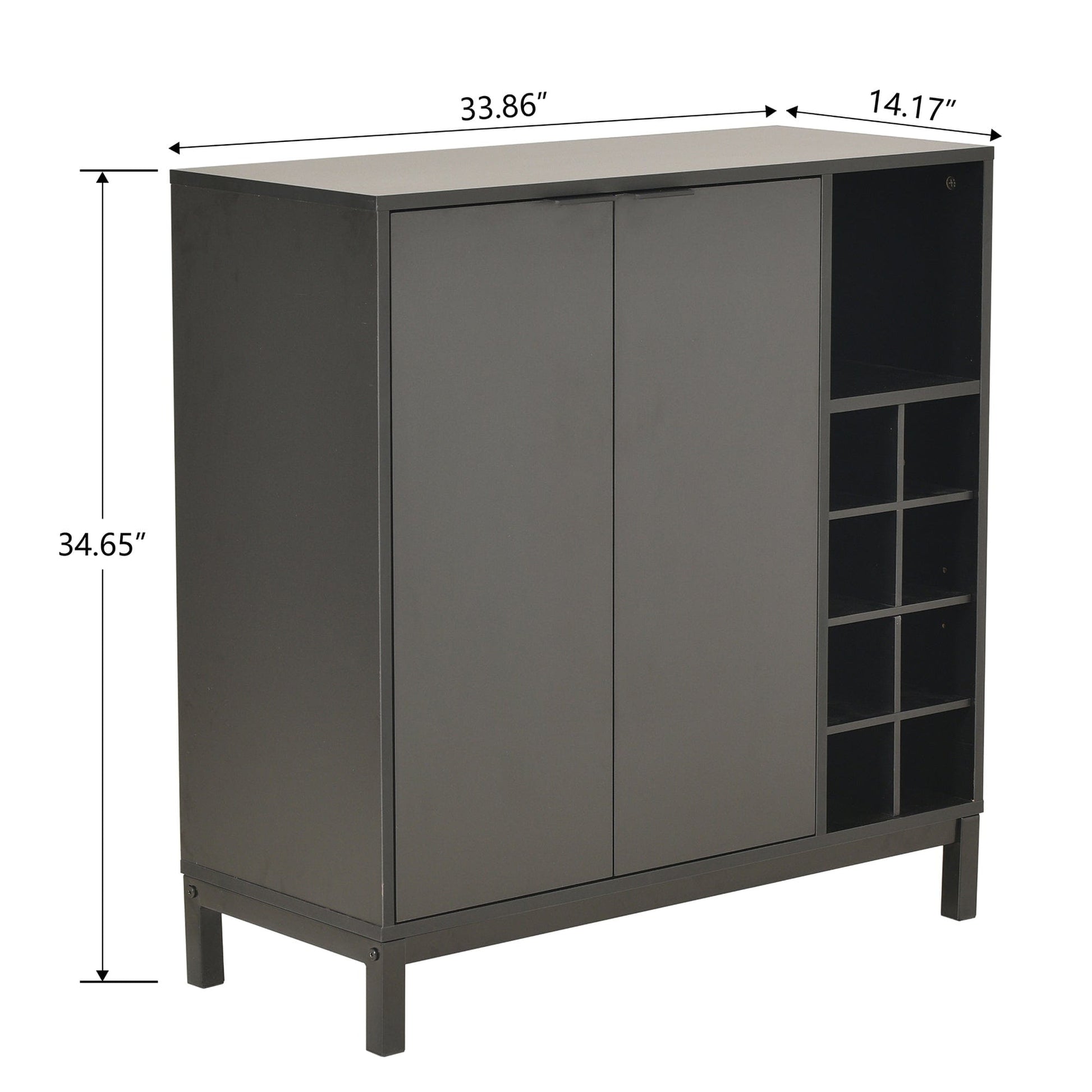 1st Choice Furniture Direct sideboards and Buffets 1st Choice Sideboards & Buffets Cabinet Wine Racks Server in Black