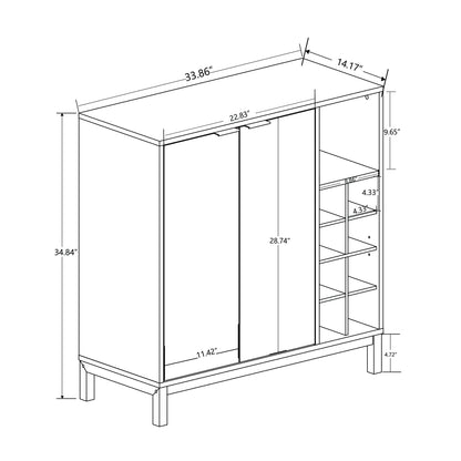 1st Choice Furniture Direct sideboards and Buffets 1st Choice Sideboards & Buffets Cabinet Wine Racks Server in Black