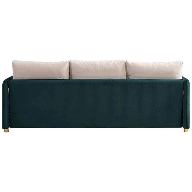 1st Choice Furniture Direct Sofa 1st Choice Contemporary Beige and Green Velvet Sofa