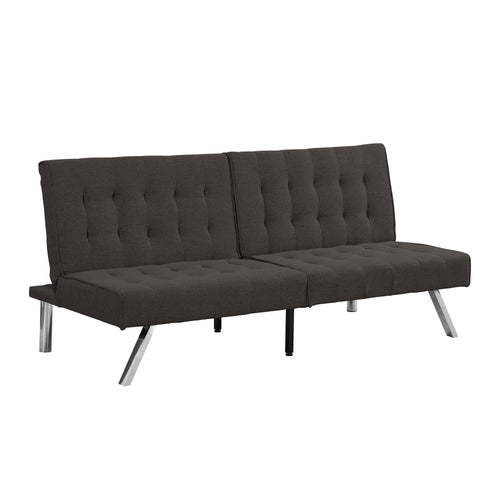 1st Choice Furniture Direct Sofa 1st Choice Espresso Futon Sofa Bed with Wooden Frame