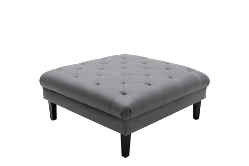 1st Choice Furniture Direct Sofa 1st Choice Gray Tufted Sofa and Ottoman with Accent Pillows