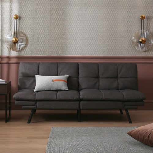 1st Choice Furniture Direct Sofa 1st Choice Modern Memory Foam Convertible Futon Sofa Bed
