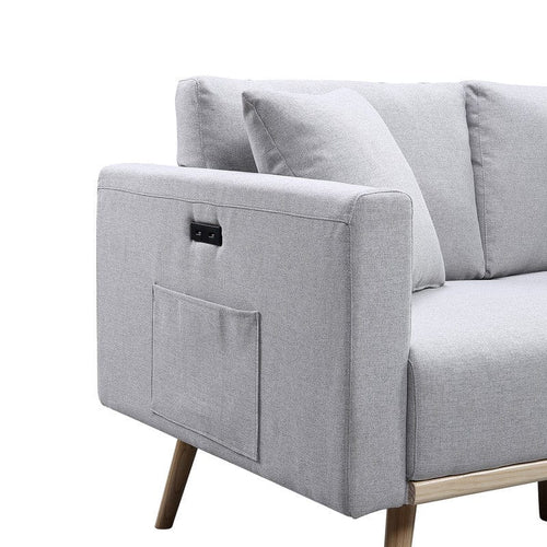 1st Choice Furniture Direct Sofa & Loveseat 1st Choice 3Pc Sofa Loveseat Chair Set with Charging Ports & Pockets