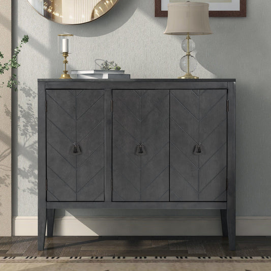 1st Choice Furniture Direct Storage Cabinet 1st Choice Adjustable Accent Shelf Wooden Cabinet in Antique Gray