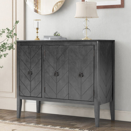 1st Choice Furniture Direct Storage Cabinet 1st Choice Adjustable Accent Shelf Wooden Cabinet in Antique Gray
