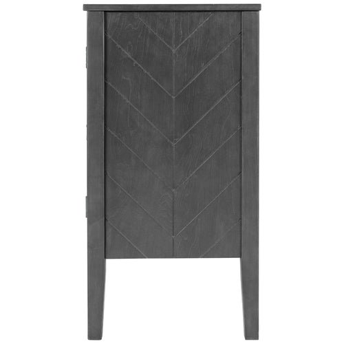 1st Choice Furniture Direct Storage Cabinet 1st Choice Adjustable Accent Shelf Wooden Cabinet in Antique Gray
