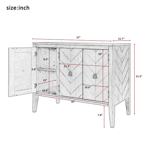 1st Choice Furniture Direct Storage Cabinet 1st Choice Adjustable Accent Shelf Wooden Cabinet in Antique Gray