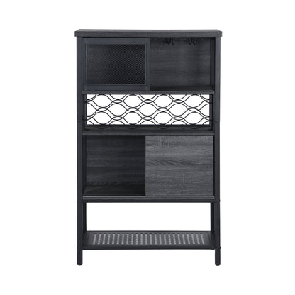 1st Choice Furniture Direct Storage Cabinet 1st Choice Elegant Metal Wood Bar Cabinet with Wine Rack and Holder