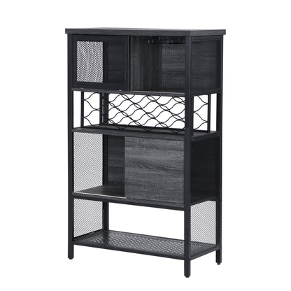 1st Choice Furniture Direct Storage Cabinet 1st Choice Elegant Metal Wood Bar Cabinet with Wine Rack and Holder