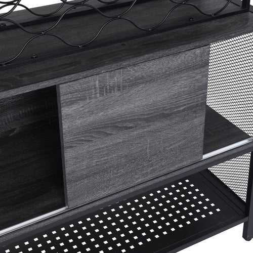 1st Choice Furniture Direct Storage Cabinet 1st Choice Elegant Metal Wood Bar Cabinet with Wine Rack and Holder
