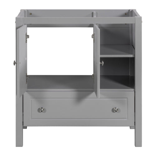 1st Choice Furniture Direct Storage Cabinet 1st Choice Modern Bathroom Cabinet in Grey Finish (Vanity Base Only)